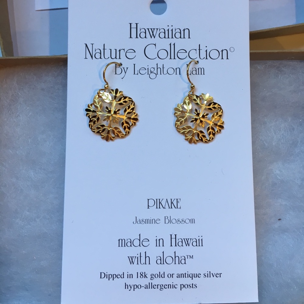 Hawaiian earrings by Leighton Lam
